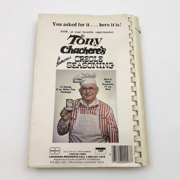 Tony Chachere's Cajun Country Cookbook Revised 13th Printing 1983 Vintage - Picture 2 of 8